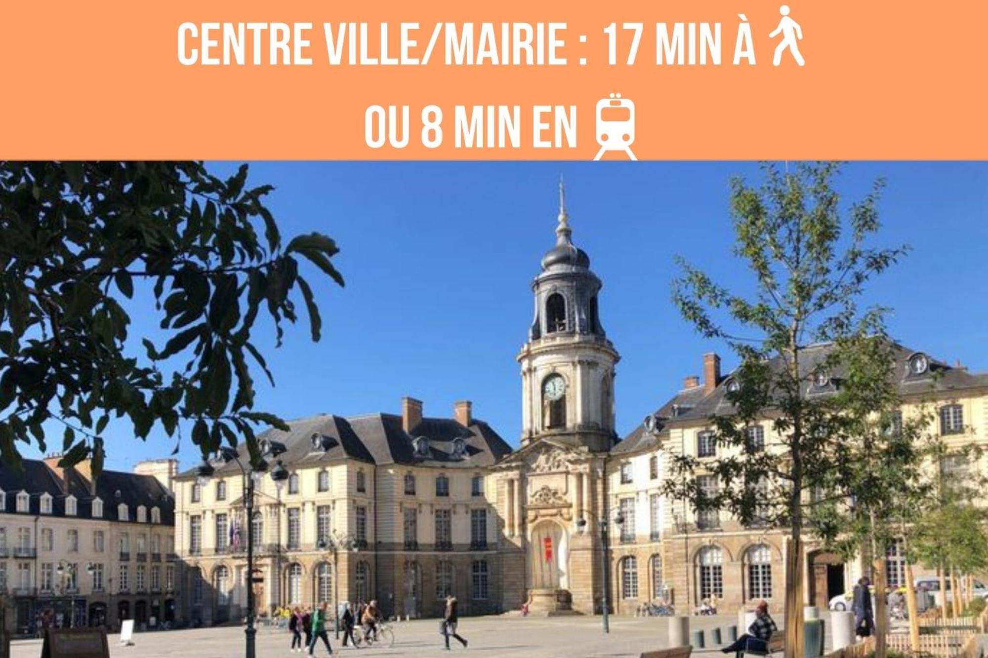 Ferienwohnung Le Fatsia - Rennes Gare T2 Exterior foto
